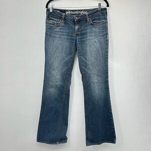 Bullhead Huntington Vintage Low Slung Stone Washed Flare Jeans Size 7 Juniors